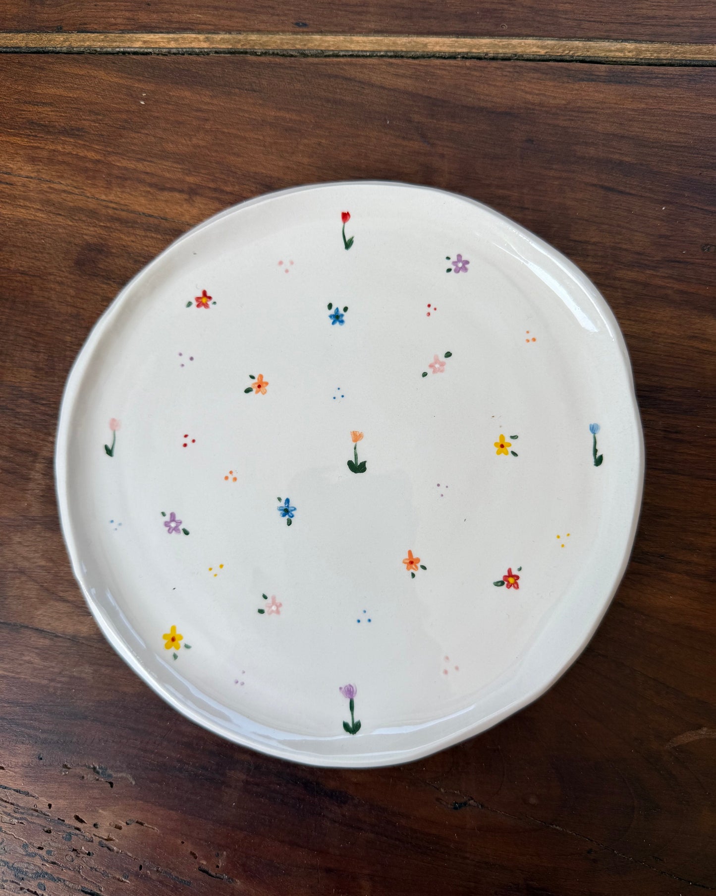 PIATTINO DA DOLCE-fiori mix