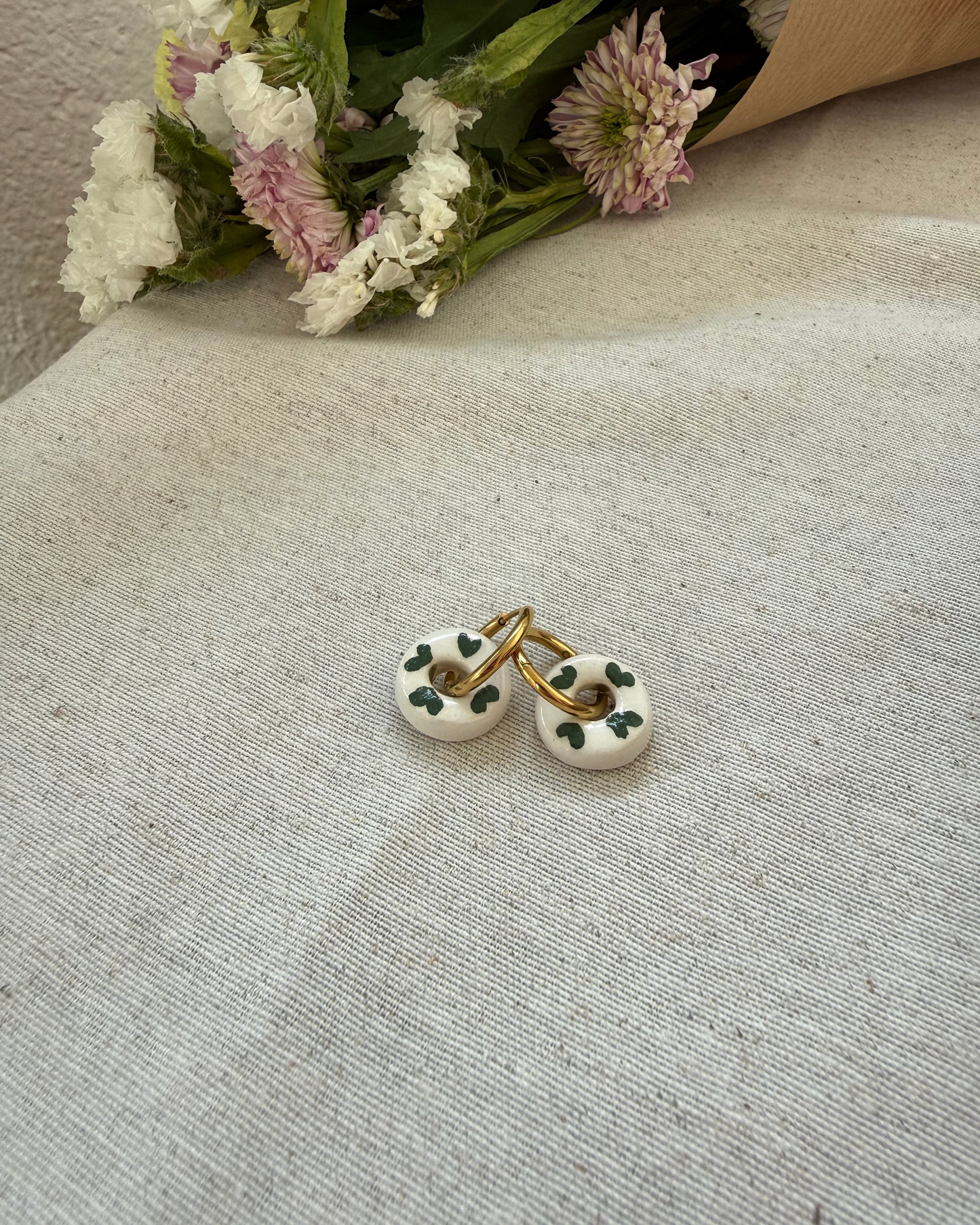 ORECCHINI CUORI VERDI-PREORDINE