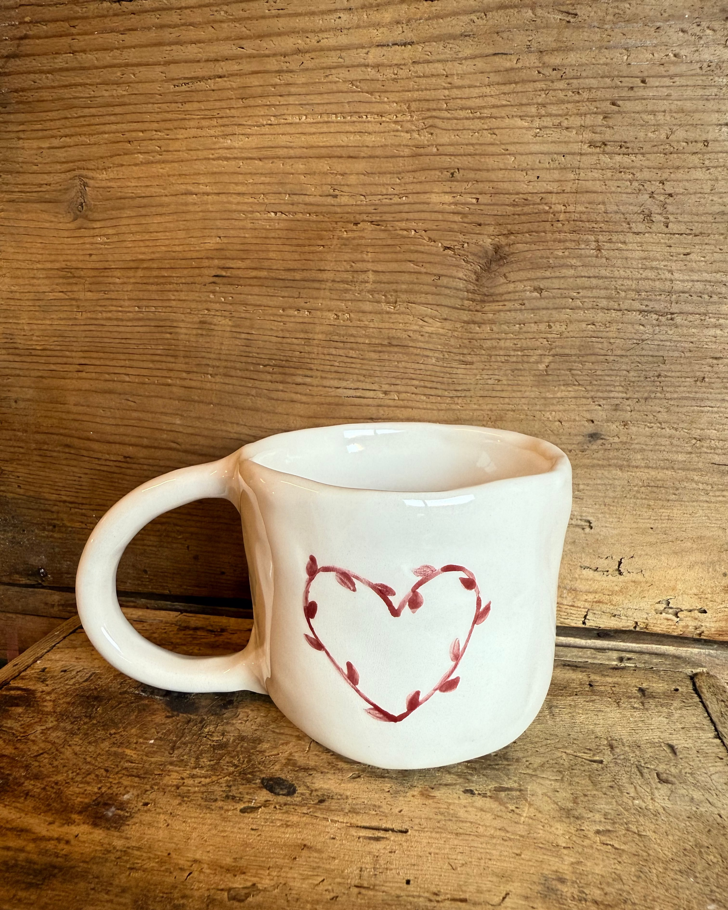 TAZZA MUG CUORE BORDEAUX