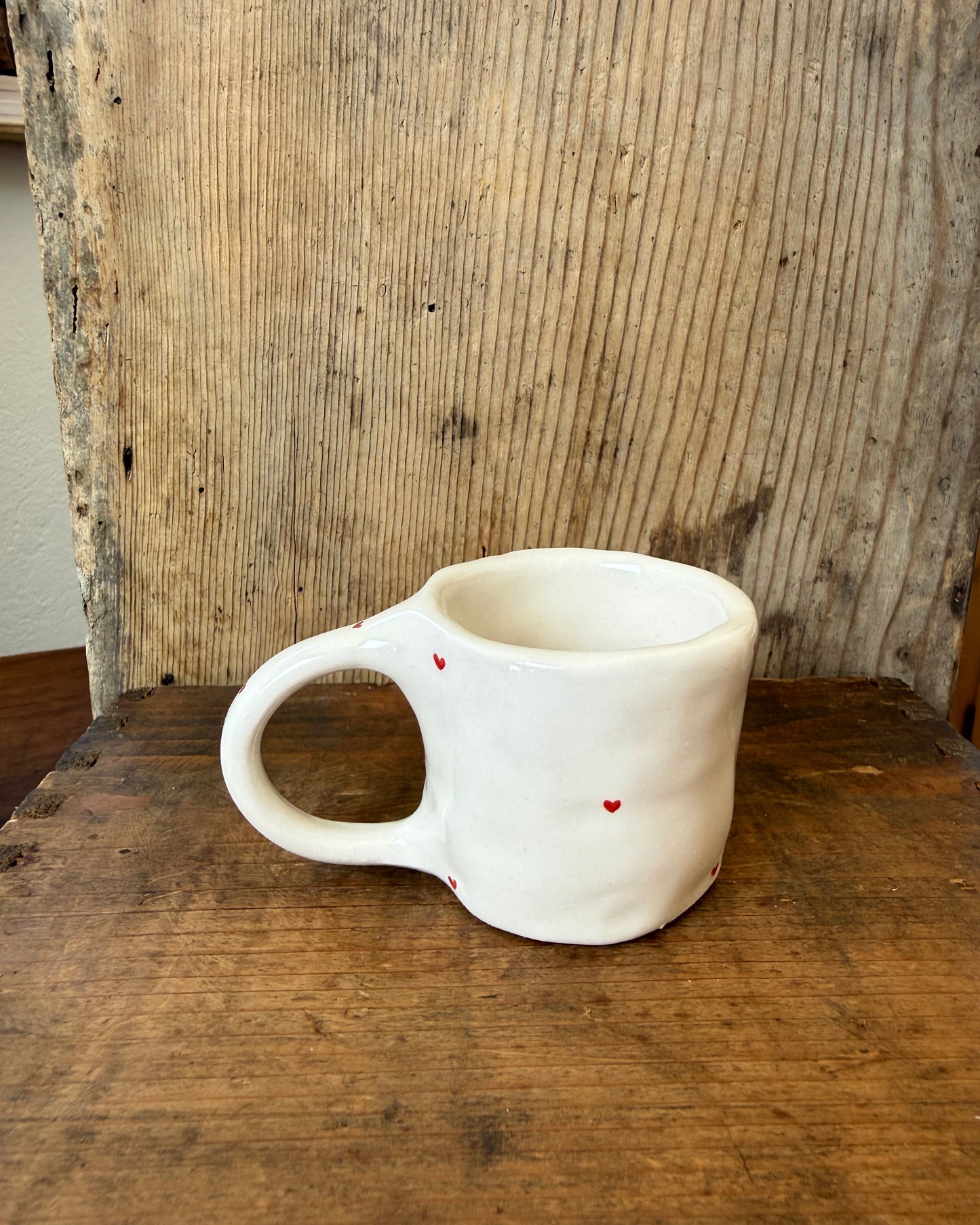 MINI MUG CUORICINI ROSSI