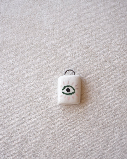 CIONDOLO OCCHIO ROSA E VERDE-PREORDINE