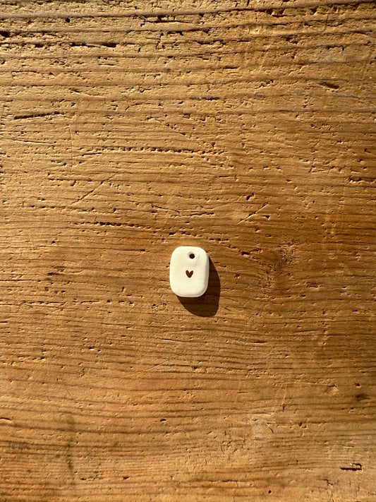 Ciondolo cuore marrone