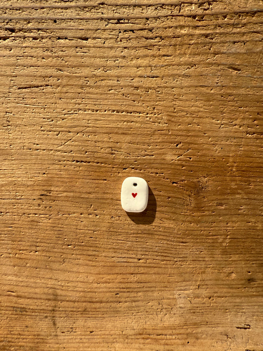 Ciondolo cuore rosso