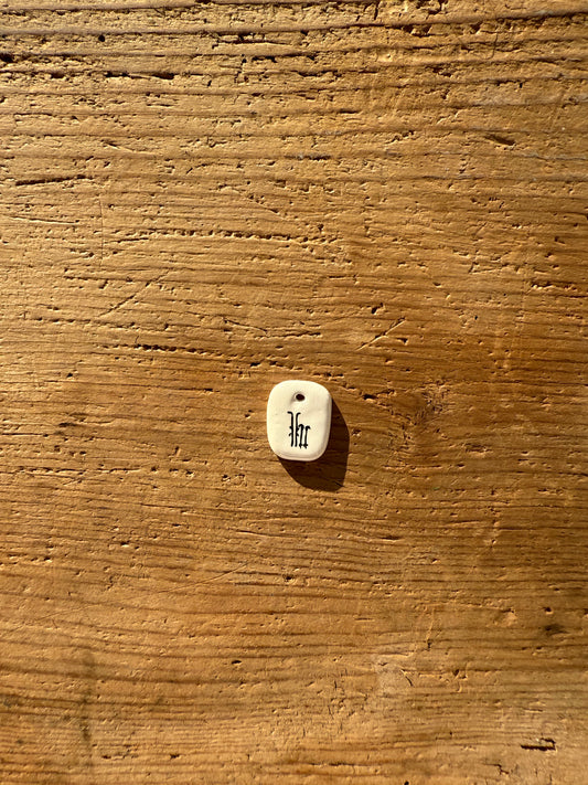 Ciondolo sci e bastoni