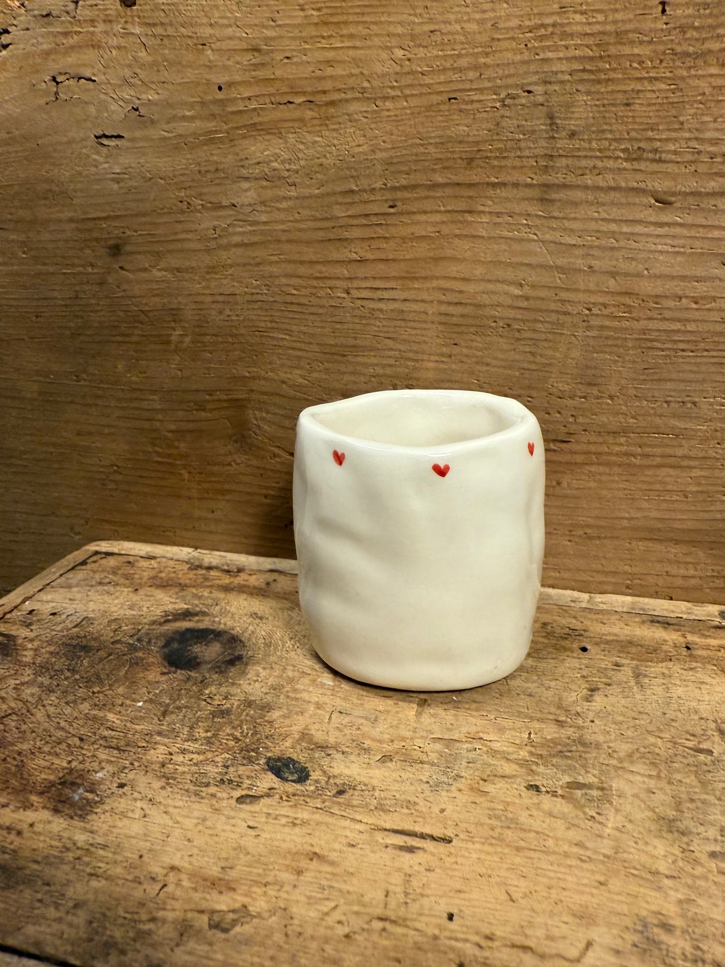 TAZZINA DA CAFFE' CUORICINI BORDO ALTO