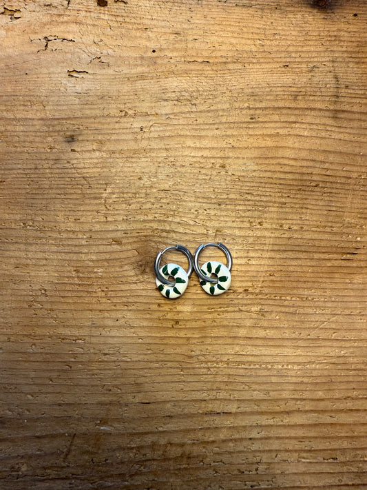 ORECCHINI RIGHE VERDI