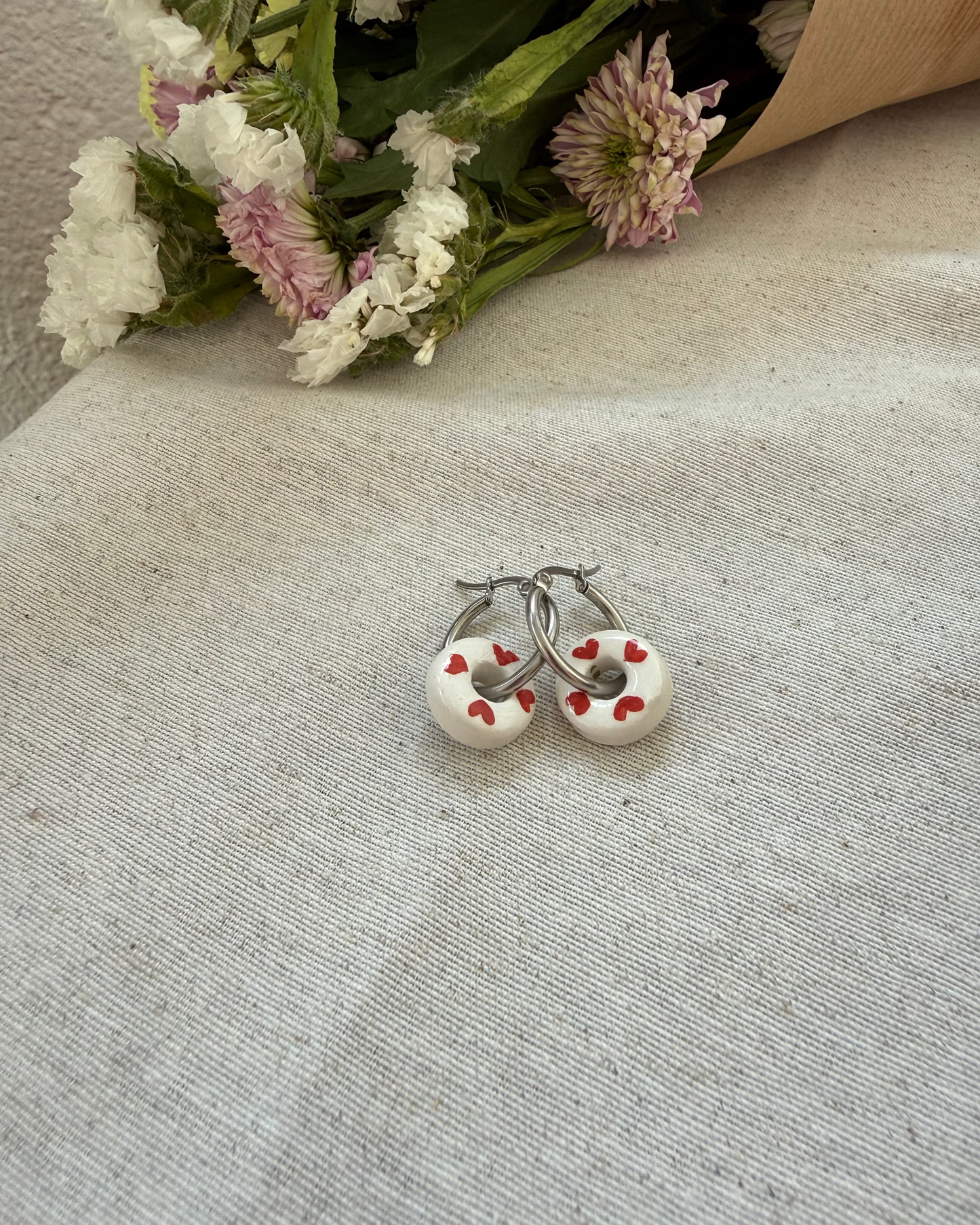 ORECCHINI CUORI ROSSI-PREORDINE