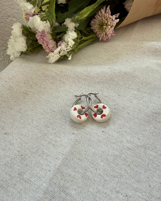 ORECCHINI CUORI ROSSI-PREORDINE