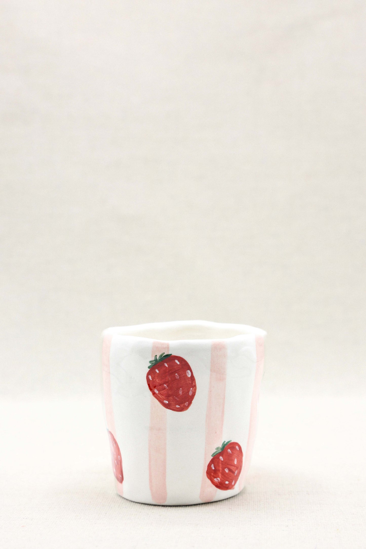 BICCHIERE-righe e fragole