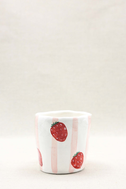 BICCHIERE-righe e fragole
